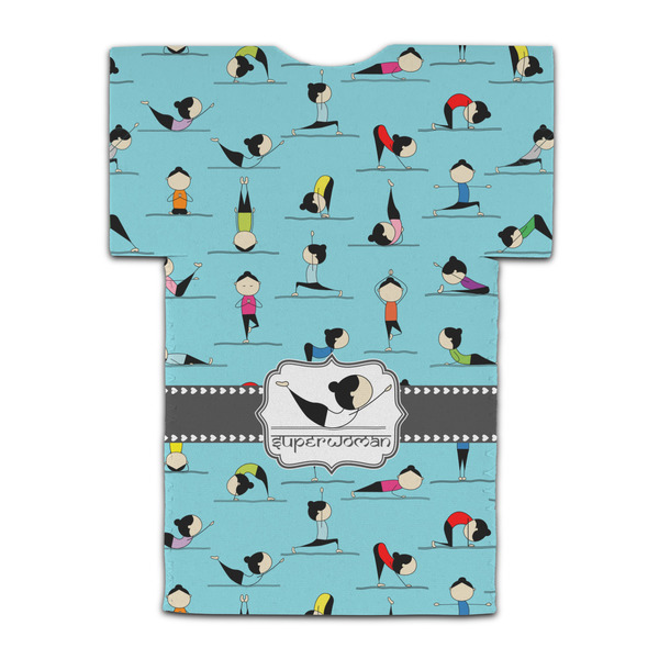 Yoga Poses Jersey Bottle Cooler - BACK (flat)
