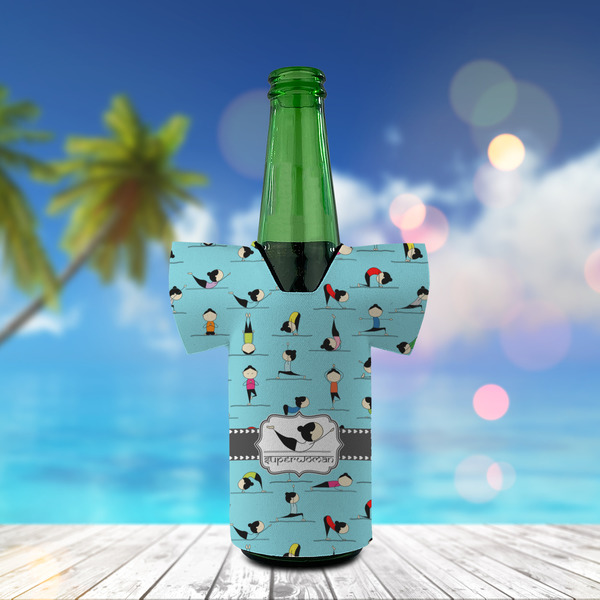 Yoga Poses Jersey Bottle Cooler - LIFESTYLE