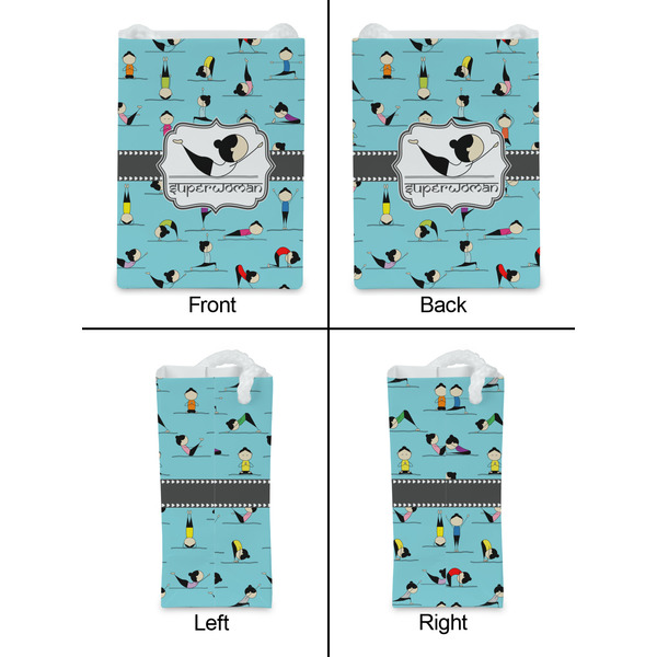 Yoga Poses Jewelry Gift Bag - Matte - Approval