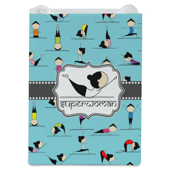 Yoga Poses Jewelry Gift Bag - Matte - Front