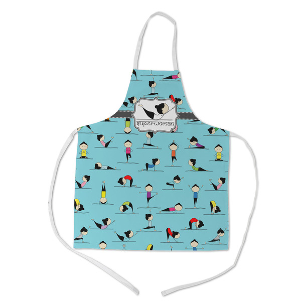 Custom Yoga Poses Kid's Apron w/ Name or Text