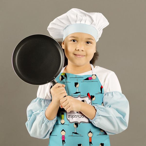 Yoga Poses Kid's Aprons - Medium - Lifestyle