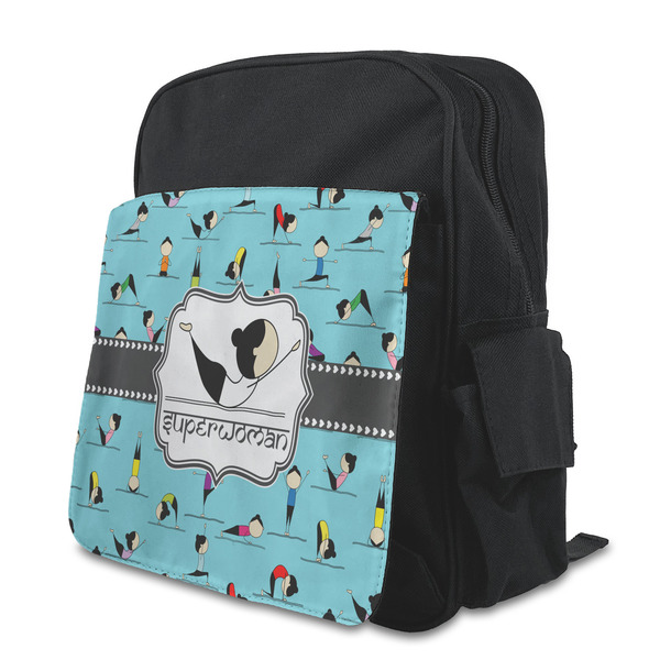 Custom Yoga Poses Preschool Backpack (Personalized)