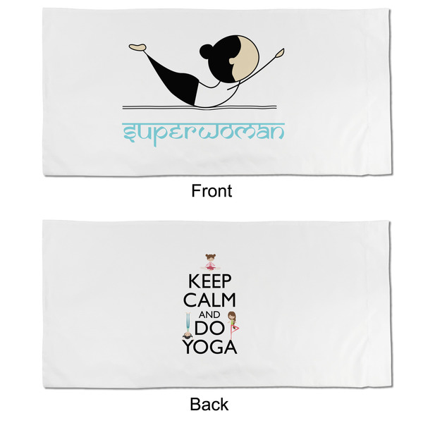 Yoga Poses King Pillow Case - APPROVAL (partial print)