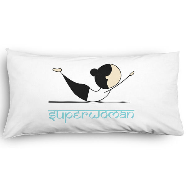 Custom Yoga Poses Pillow Case - King - Graphic (Personalized)