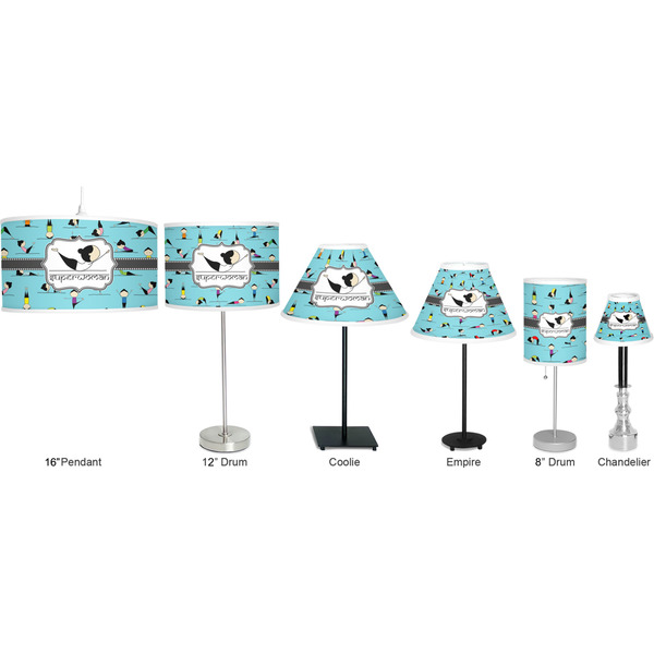 Yoga Poses Lamp Full View Size Comparison