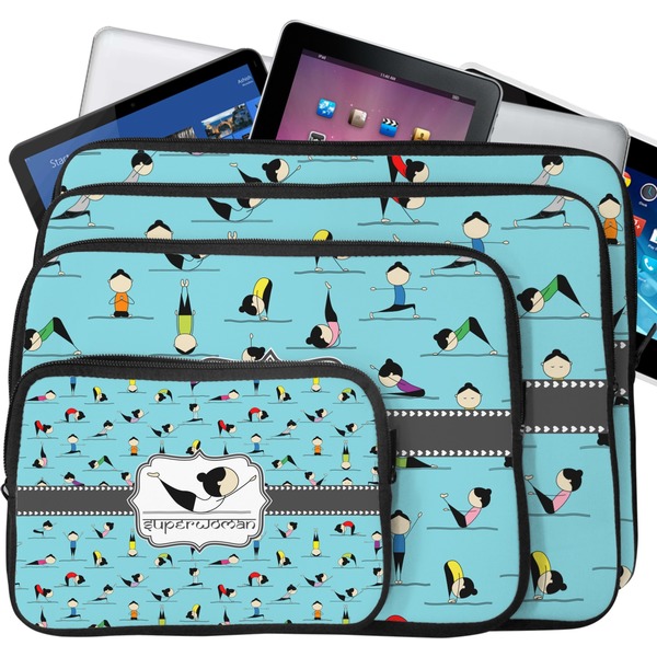 Yoga Poses Laptop Case Sizes