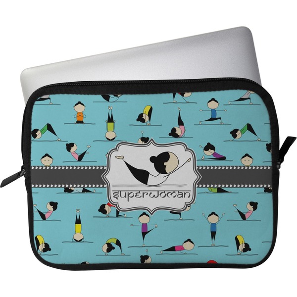 Custom Yoga Poses Laptop Sleeve / Case - 13" (Personalized)