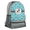 Yoga Poses Large Backpack - Gray - Angled View