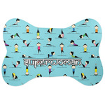 Yoga Poses Bone Shaped Dog Food Mat (Personalized)