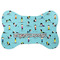 Yoga Poses Bone Shaped Dog Food Mat (Large) (Personalized)