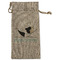 Yoga Poses Large Burlap Gift Bags - Front