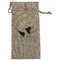 Yoga Poses Large Burlap Gift Bag - Front (Personalized)
