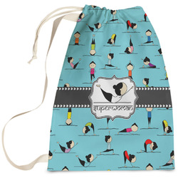 Yoga Poses Laundry Bag - Large (Personalized)