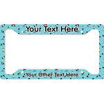 Yoga Poses License Plate Frame - Style A (Personalized)