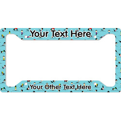 Yoga Poses License Plate Frame - Style A (Personalized)