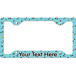 Yoga Poses License Plate Frame - Style C (Personalized)