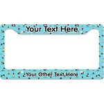 Yoga Poses License Plate Frame - Style B (Personalized)