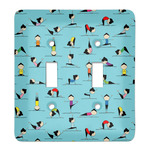 Yoga Poses Light Switch Cover (2 Toggle Plate)