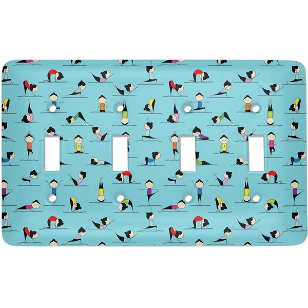 Custom Yoga Poses Light Switch Cover (4 Toggle Plate)