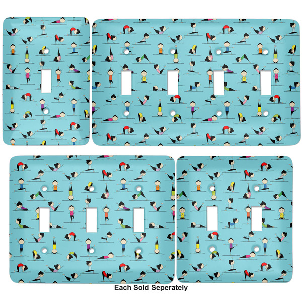 Yoga Poses Light Switch Covers all sizes