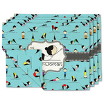 Yoga Poses Linen Placemat w/ Name or Text
