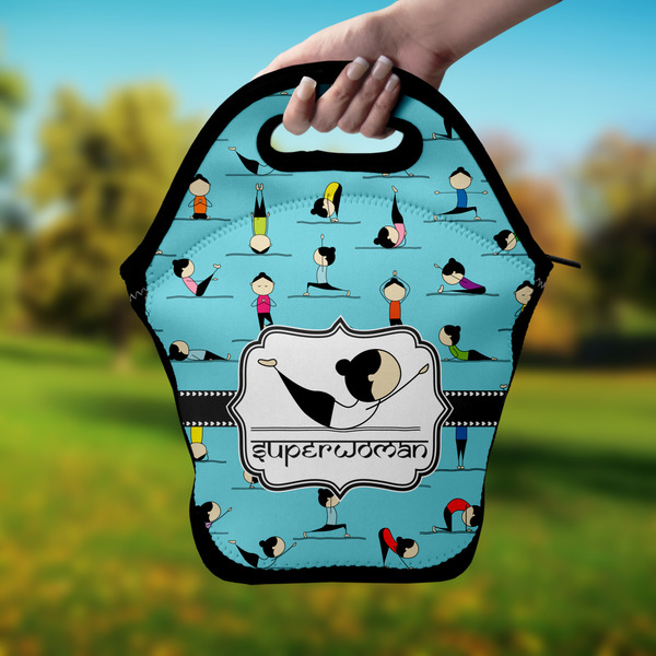 Yoga Poses Lunch Bag - Hand