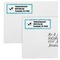 Yoga Poses Mailing Labels - Double Stack Close Up