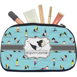 Yoga Poses Makeup / Cosmetic Bag - Medium (Personalized)