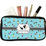 Yoga Poses Makeup / Cosmetic Bag - Small (Personalized)