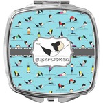 Yoga Poses Compact Makeup Mirror (Personalized)