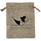 Yoga Poses Burlap Gift Bag (Personalized)