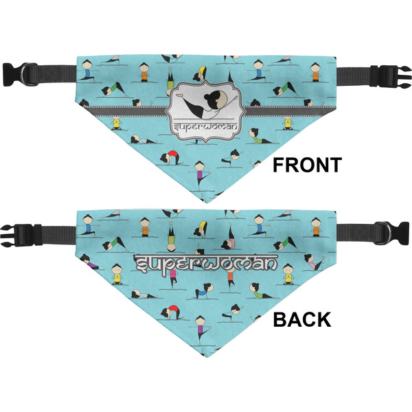 Yoga Poses Medium Dog Bandana Approval