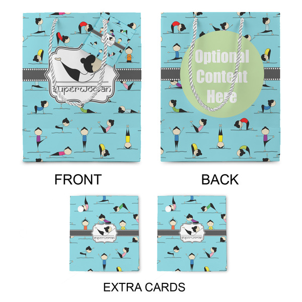 Yoga Poses Medium Gift Bag - Approval
