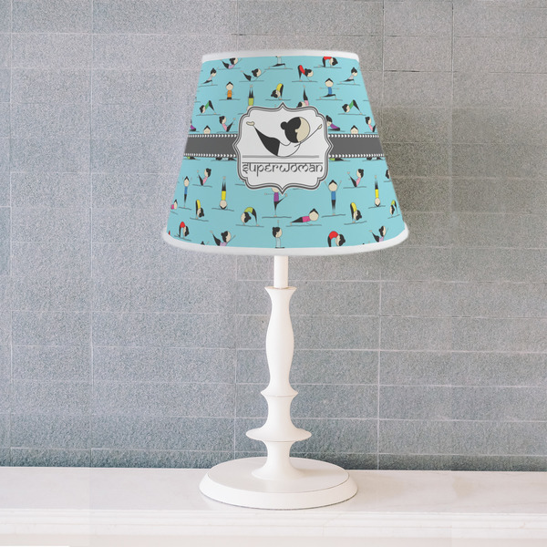 Yoga Poses Poly Film Empire Lampshade - Lifestyle
