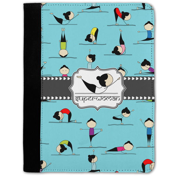 Custom Yoga Poses Notebook Padfolio w/ Name or Text