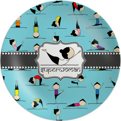 Yoga Poses Melamine Plate (Personalized)