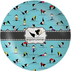 Yoga Poses Melamine Plate (Personalized)