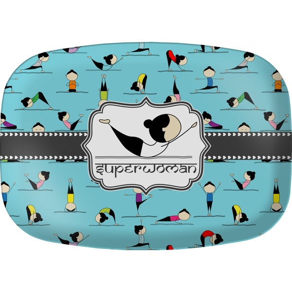 Custom Yoga Poses Melamine Platter (Personalized)