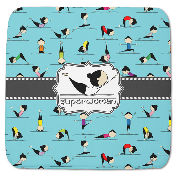 Custom Yoga Poses Memory Foam Bath Mat - 48"x48" (Personalized)