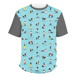Yoga Poses Men's Crew T-Shirt - X Large