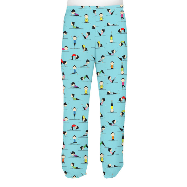 Yoga Poses Men's Pjs Back - on model