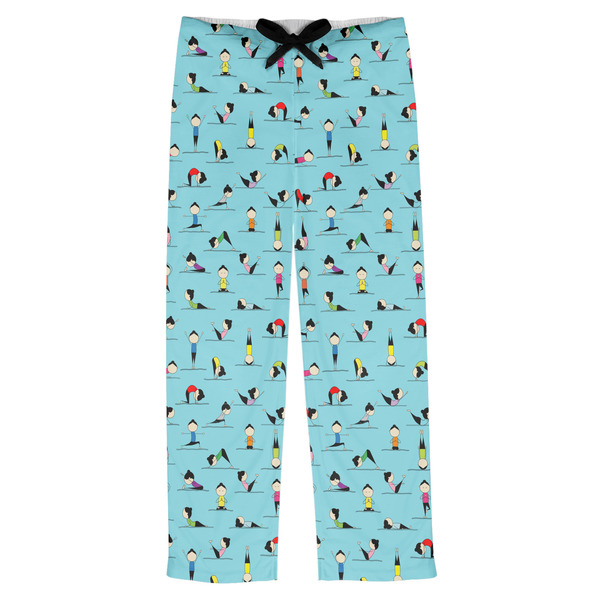 Custom Yoga Poses Mens Pajama Pants - XS