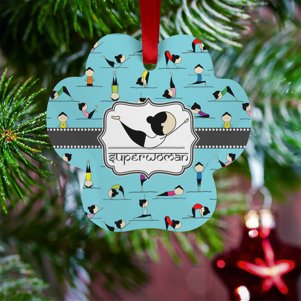 Yoga Poses Metal Paw Ornament - Lifestyle