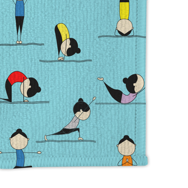 Yoga Poses Microfiber Dish Rag - DETAIL