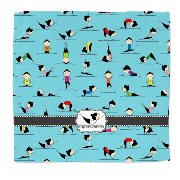 Custom Yoga Poses Microfiber Dish Rag (Personalized)