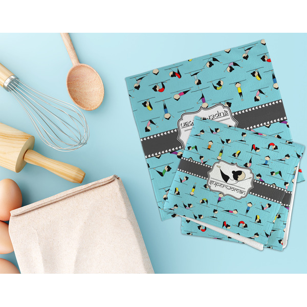 Yoga Poses Microfiber Dish Rag - LIFESTYLE