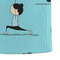 Yoga Poses Microfiber Dish Towel - DETAIL