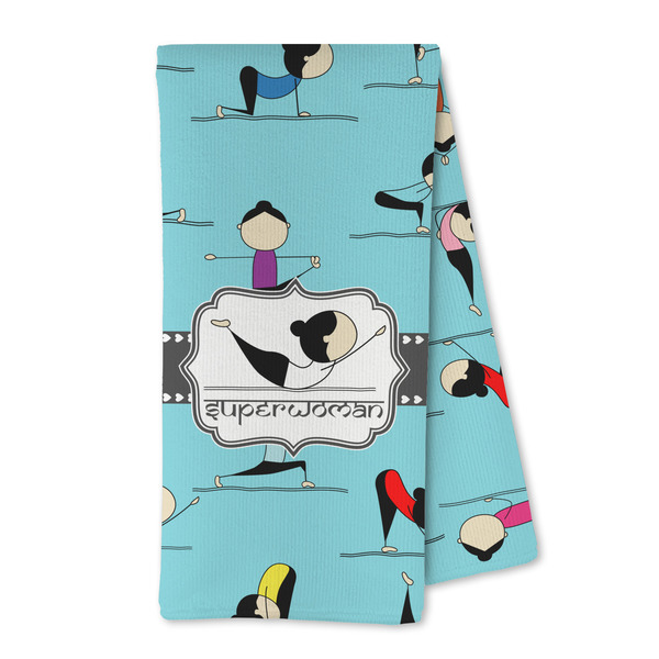Custom Yoga Poses Kitchen Towel - Microfiber (Personalized)