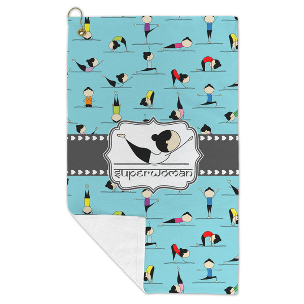 Yoga Poses Microfiber Golf Towels - FOLD